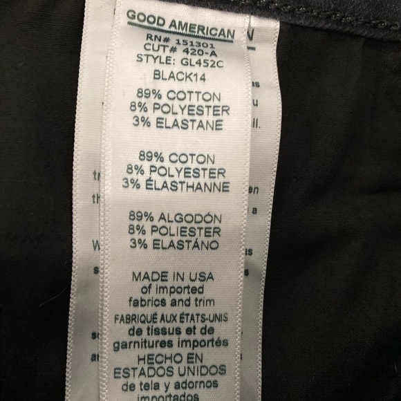 Good American High Rise Leather Like Coated Jeans - Picture 8 of 10